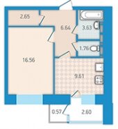 <span>1-комнатные</span>